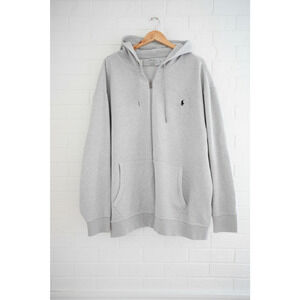 Ralph Lauren Polo Grey Zip-Up Hoodie - 3XL